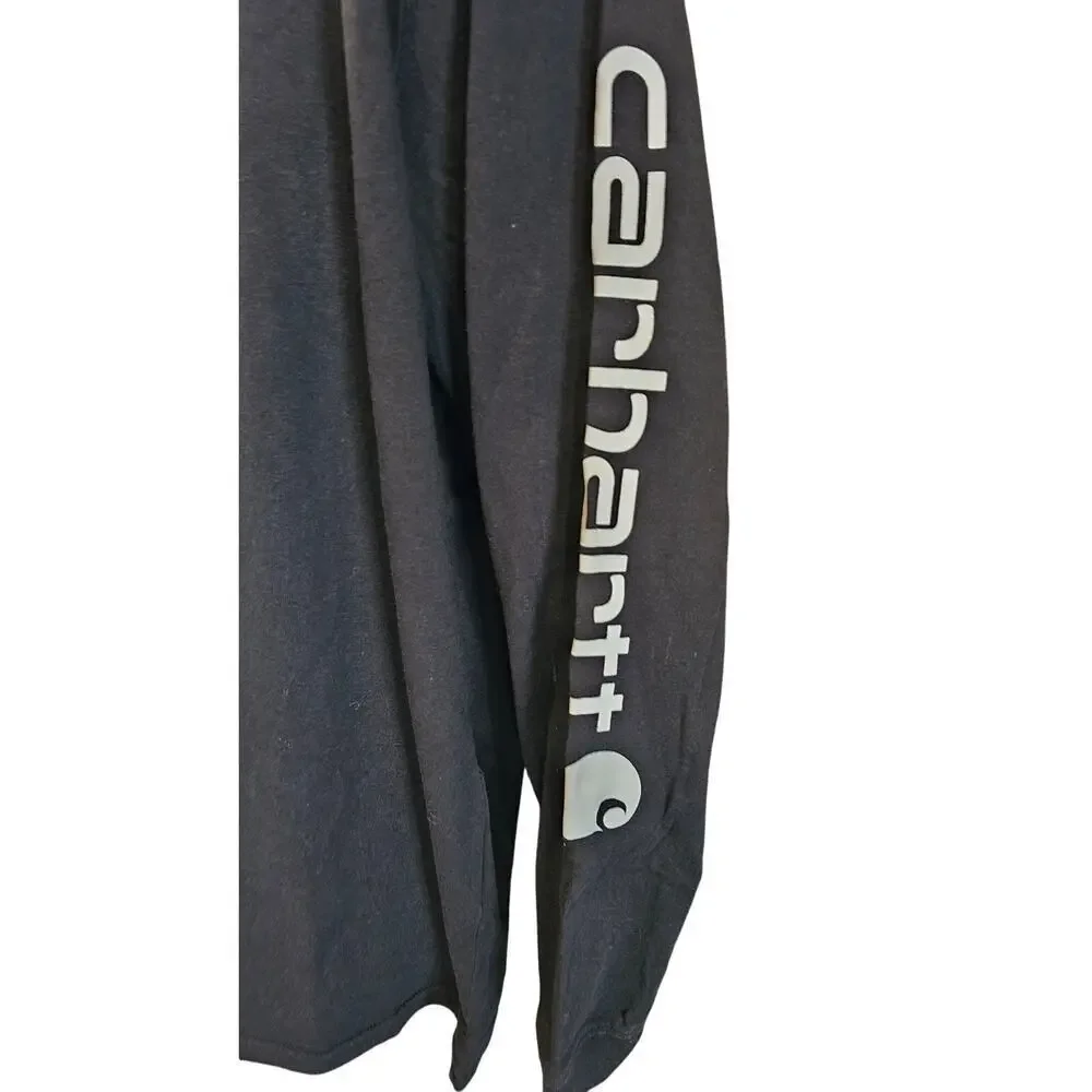 Carhartt sz XL black spell out long sleeve Western gorpcore casual t shirt